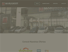 Tablet Screenshot of marianoff.com.ar